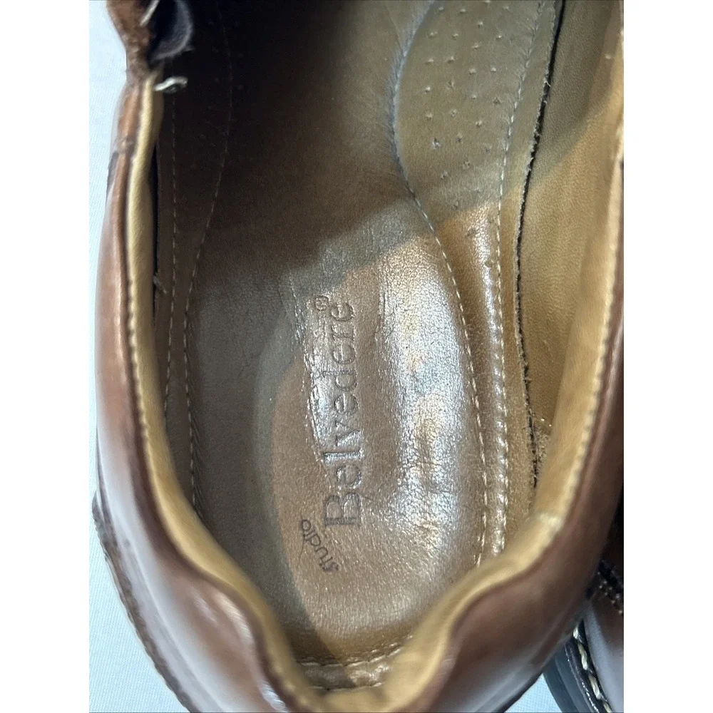 Belvedere Mens Brown Torino Slip On Loafers 11 D Leather Casual Dress Studio